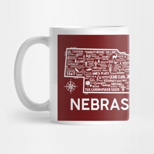 Nebraska Map Mug